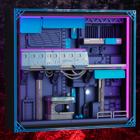 Cyberpunk Display Diorama